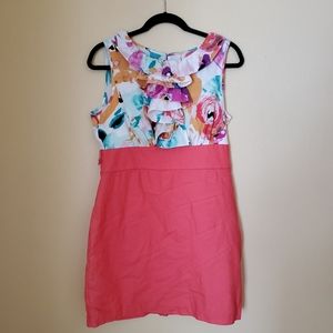 Dress Barn Dress Floral with Belt